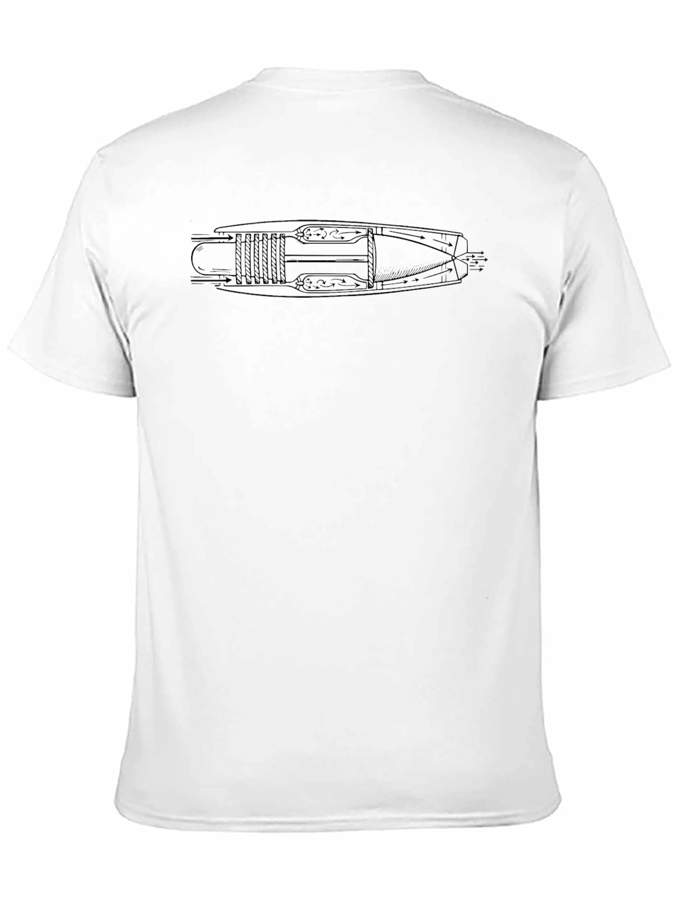 Jet Engine Schematic T-Shirt