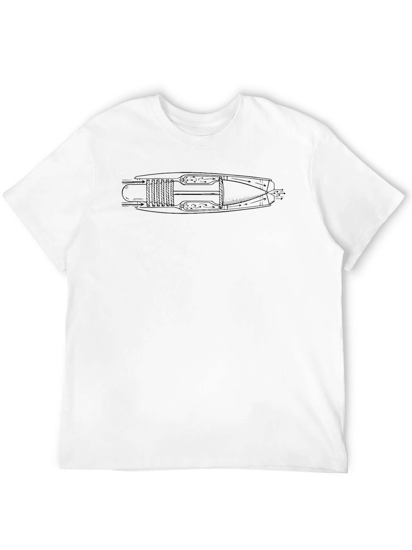 Jet Engine Schematic T-Shirt