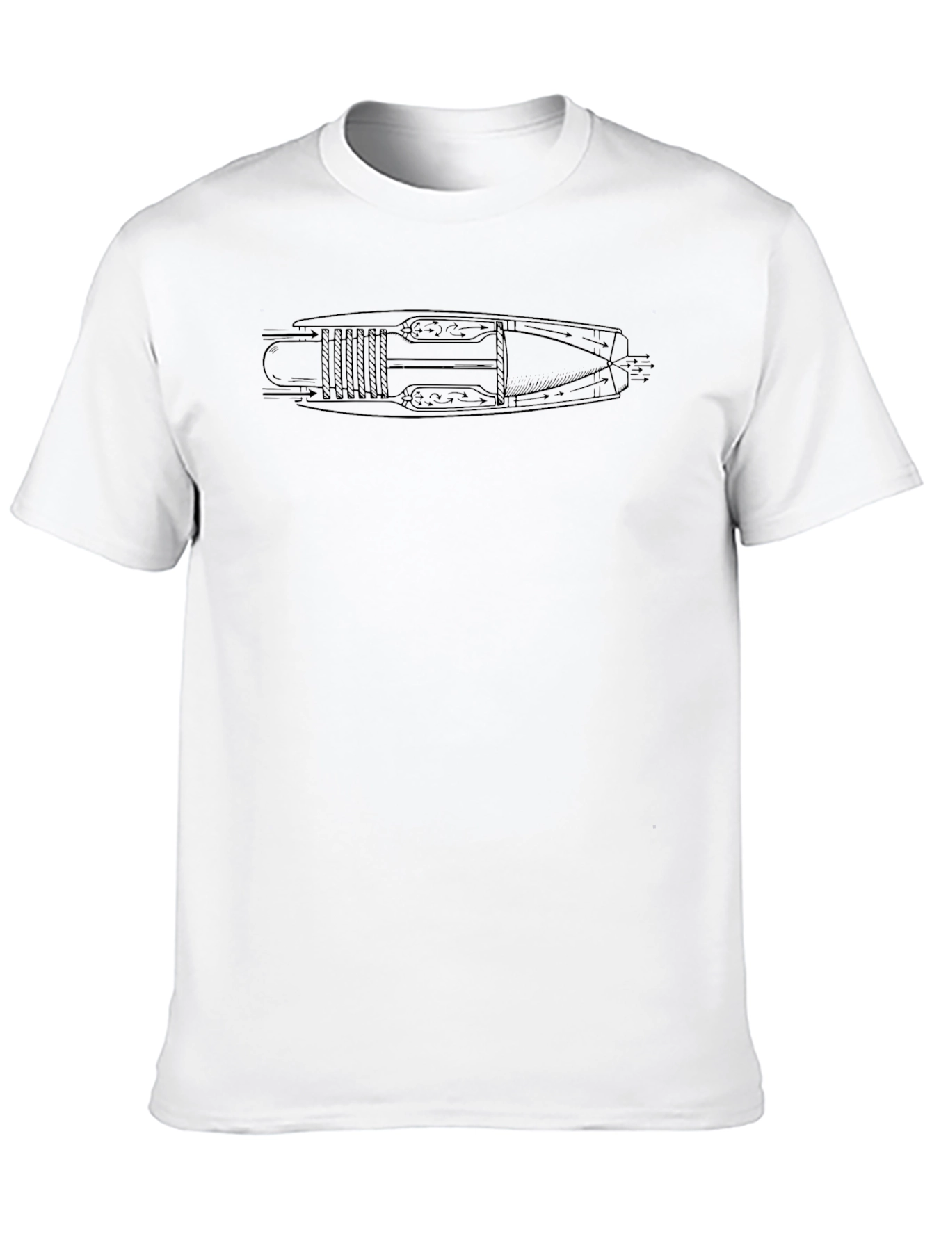 Jet Engine Schematic T-Shirt