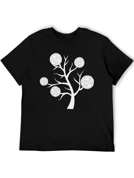Soccer Ball Tree Graphic T-Shirt