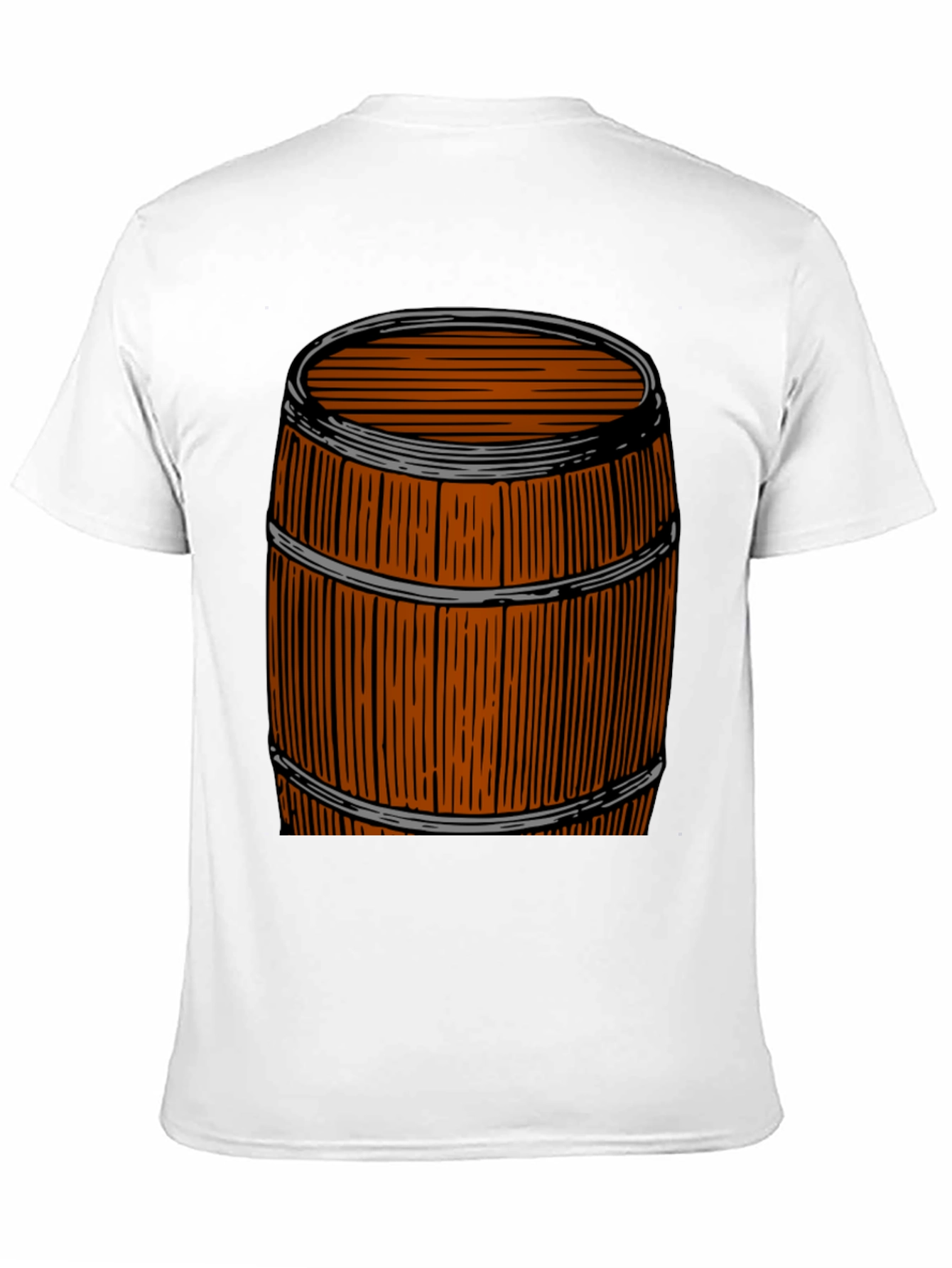 Rustic Barrel Graphic Tee - Unique Design