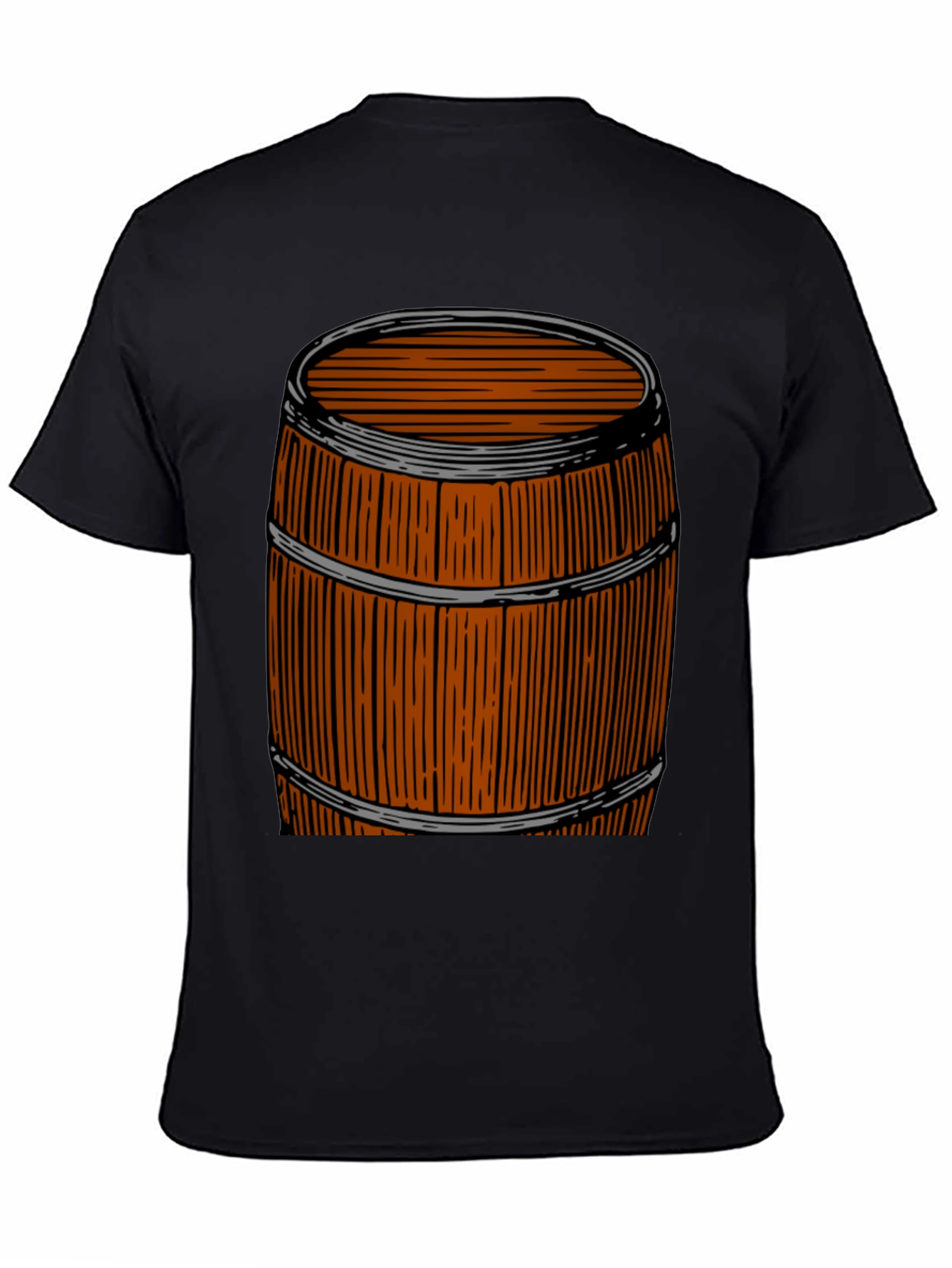 Rustic Barrel Graphic Tee - Unique Design