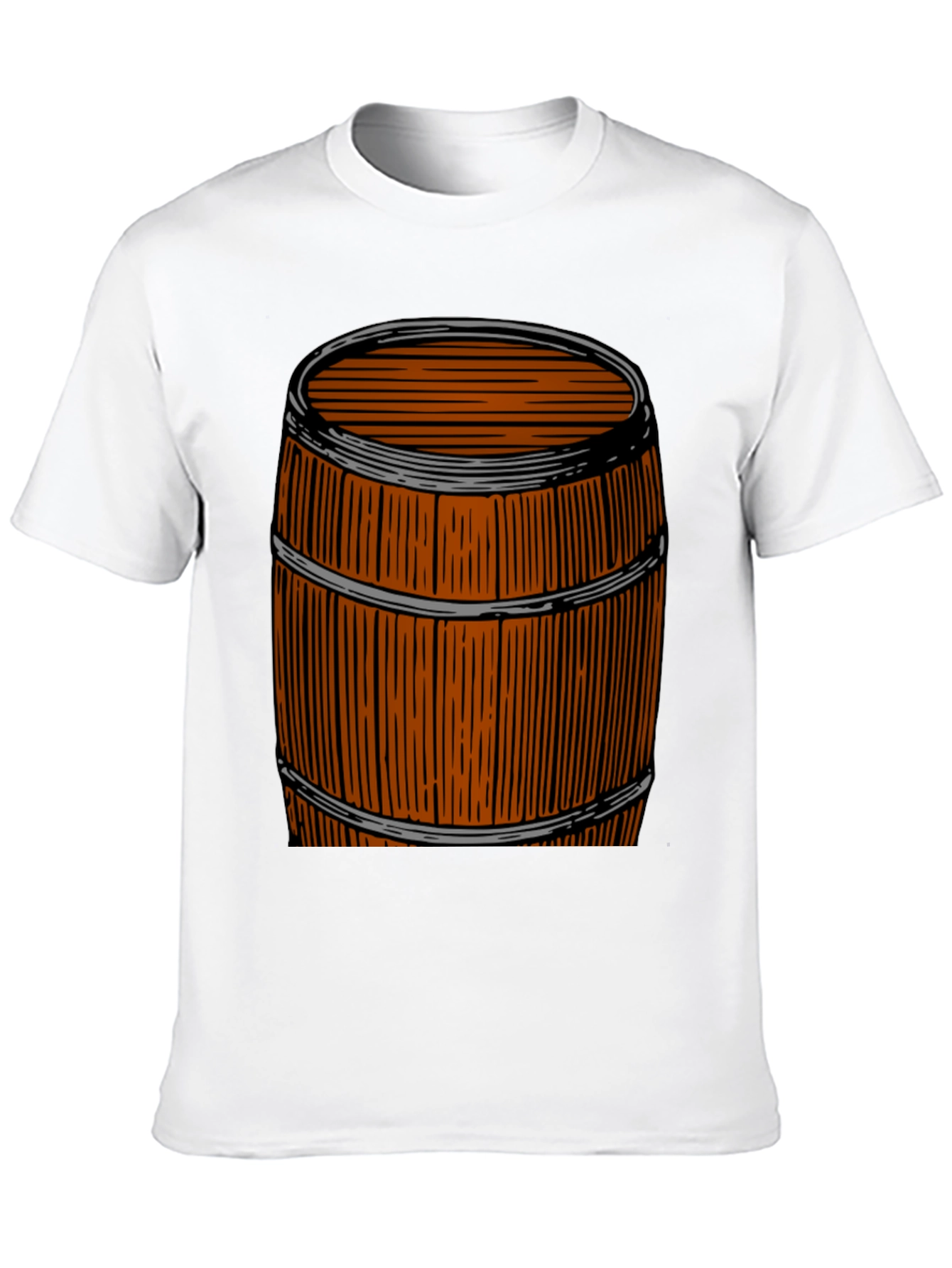 Rustic Barrel Graphic Tee - Unique Design