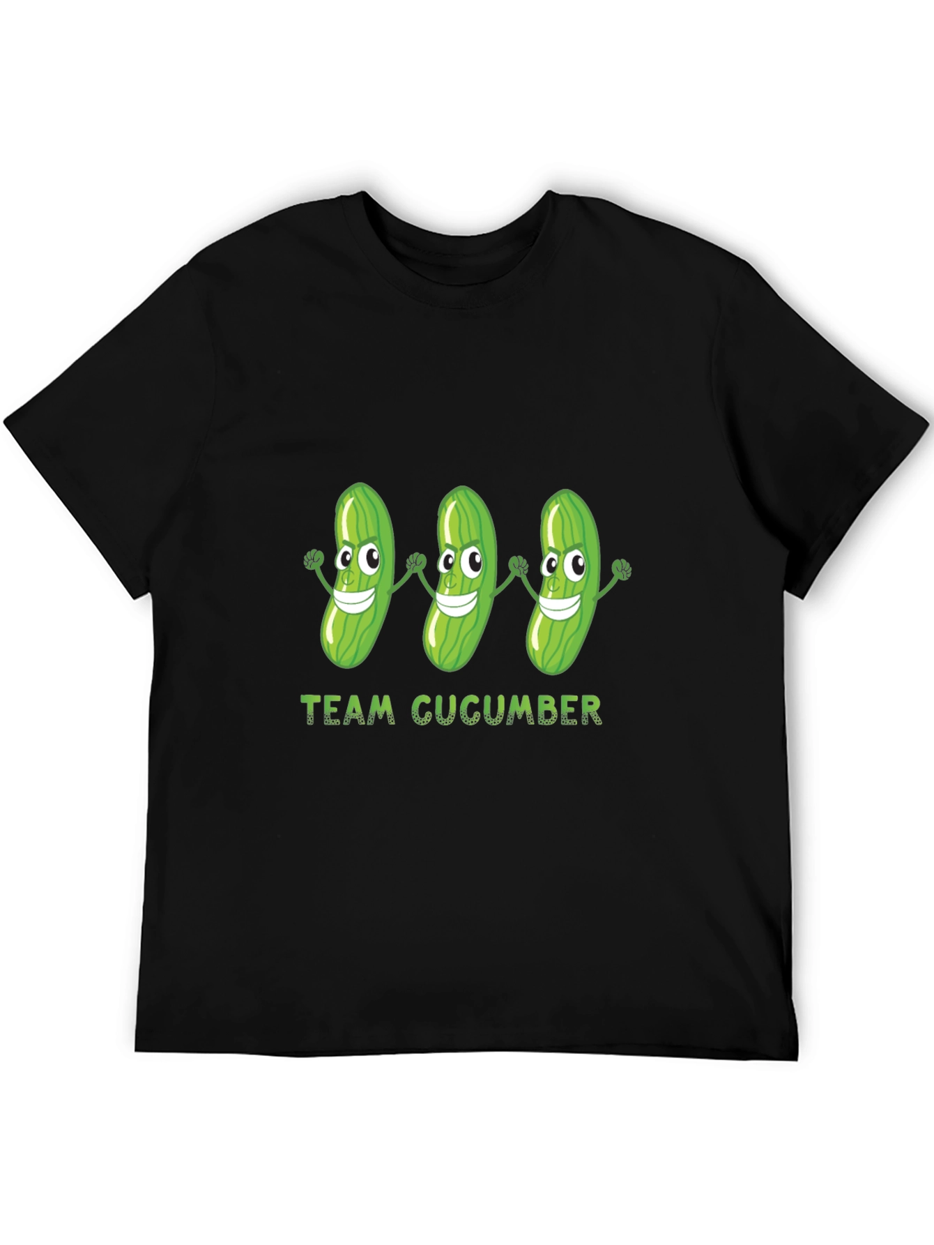 Team Cucumber Graphic T-Shirt - Black