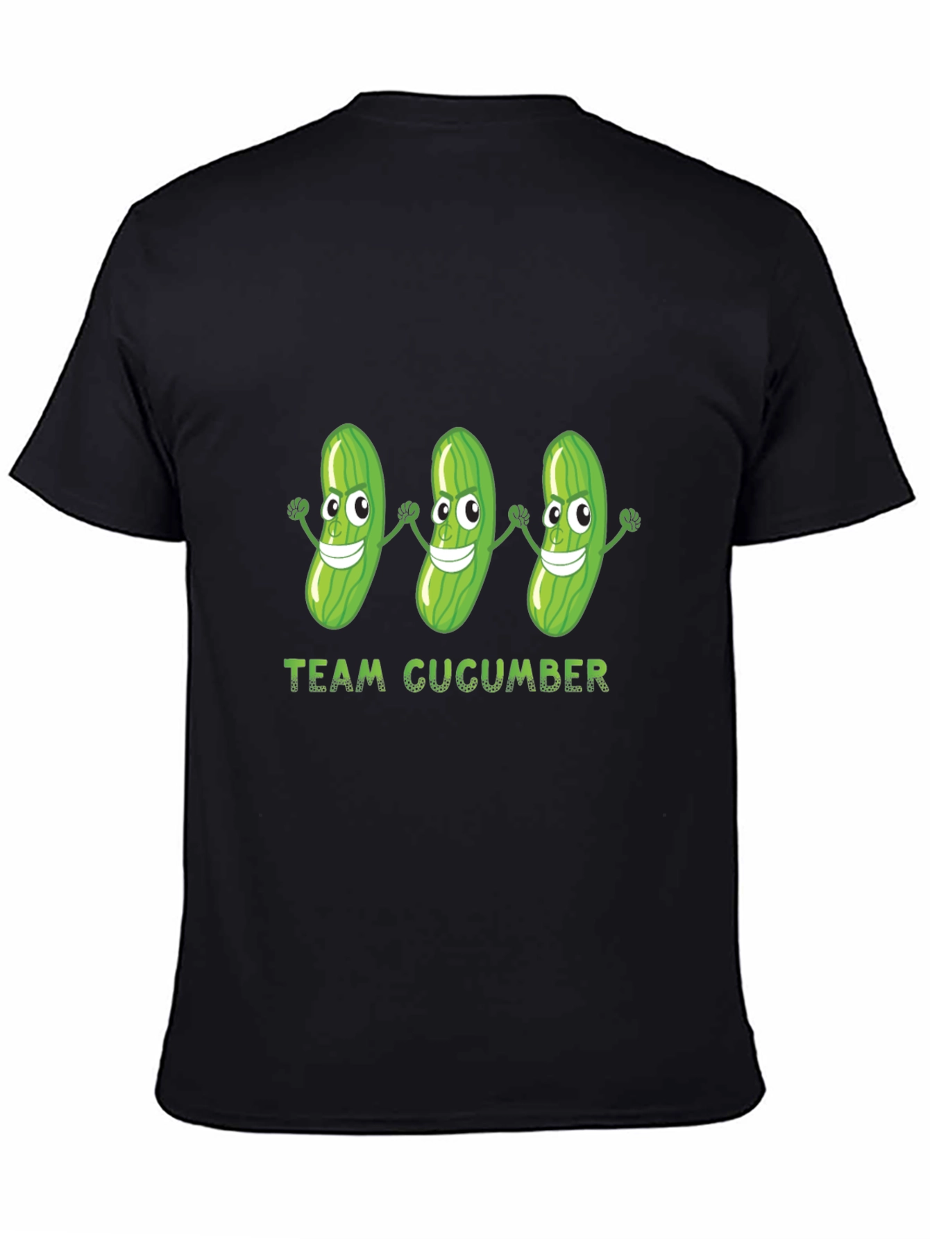 Team Cucumber Graphic T-Shirt - Black