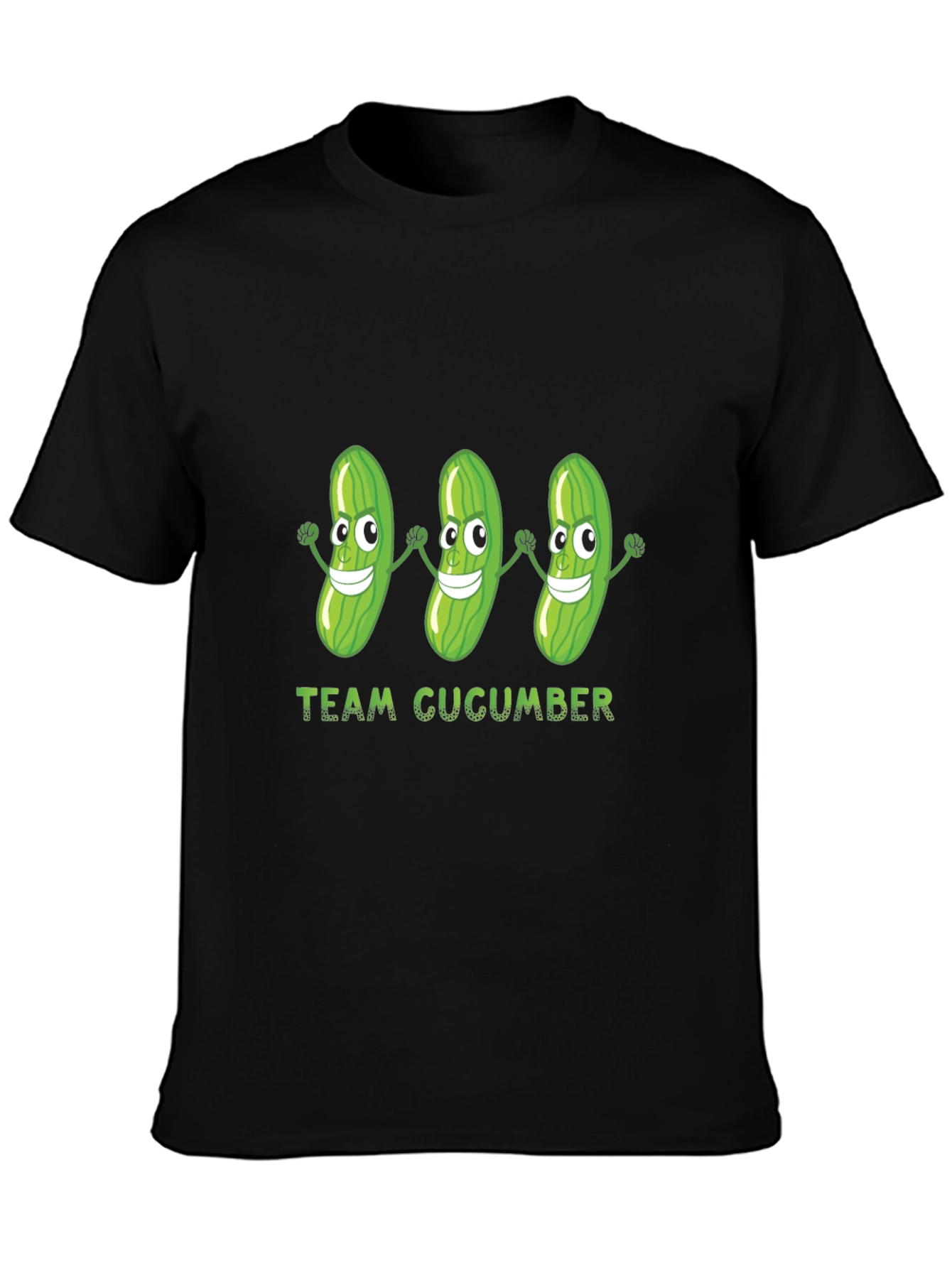 Team Cucumber Graphic T-Shirt - Black
