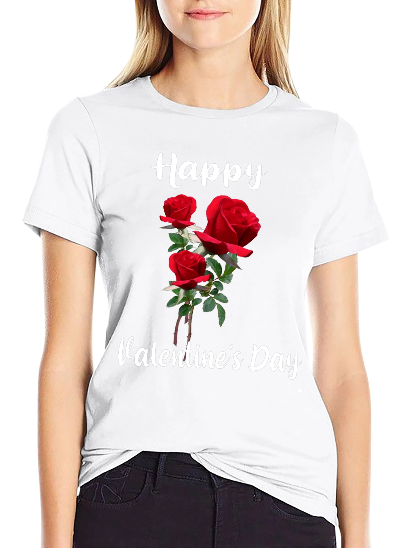 Happy Valentines Day Roses T-Shirt