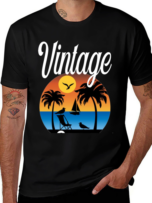 Vintage Beach Sunset T-Shirt