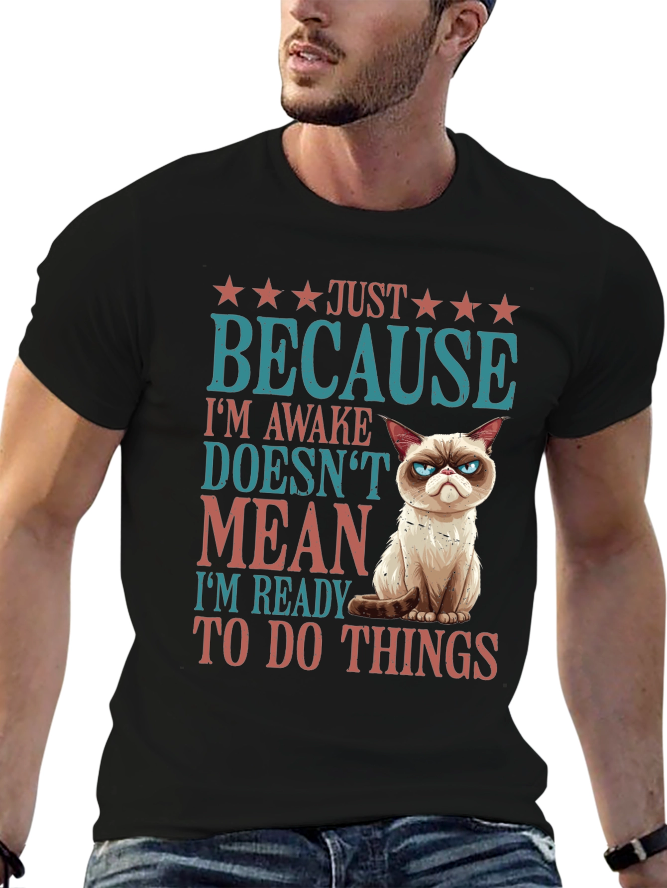 Grumpy Cat Just Because T-Shirt
