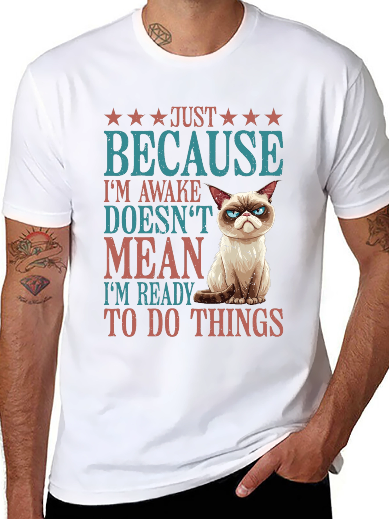 Grumpy Cat Just Because T-Shirt