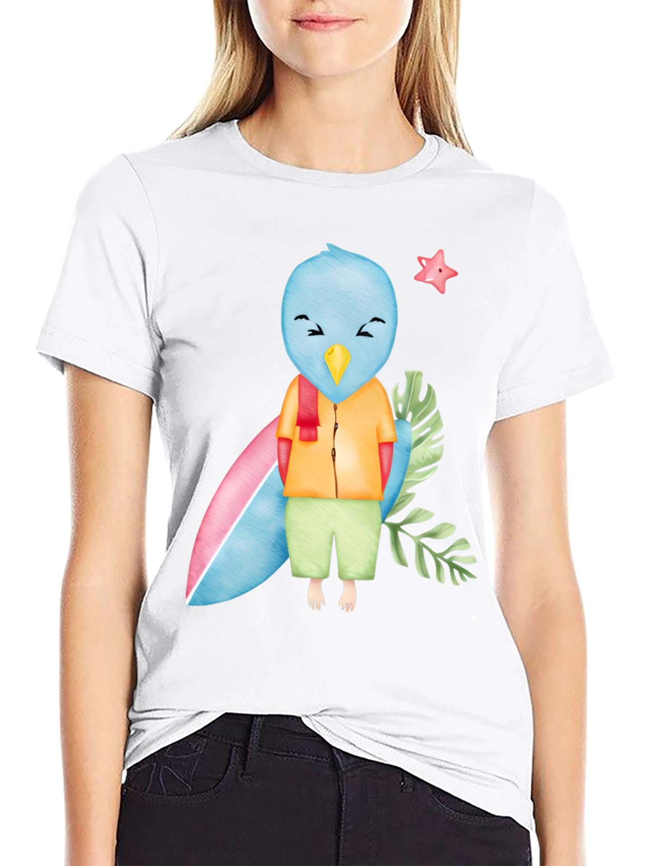 Bird Surfer Graphic Tee