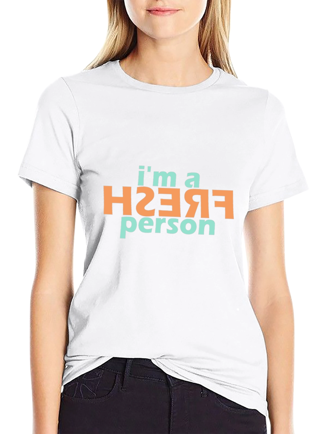 Im a Fresh Person Black T-Shirt