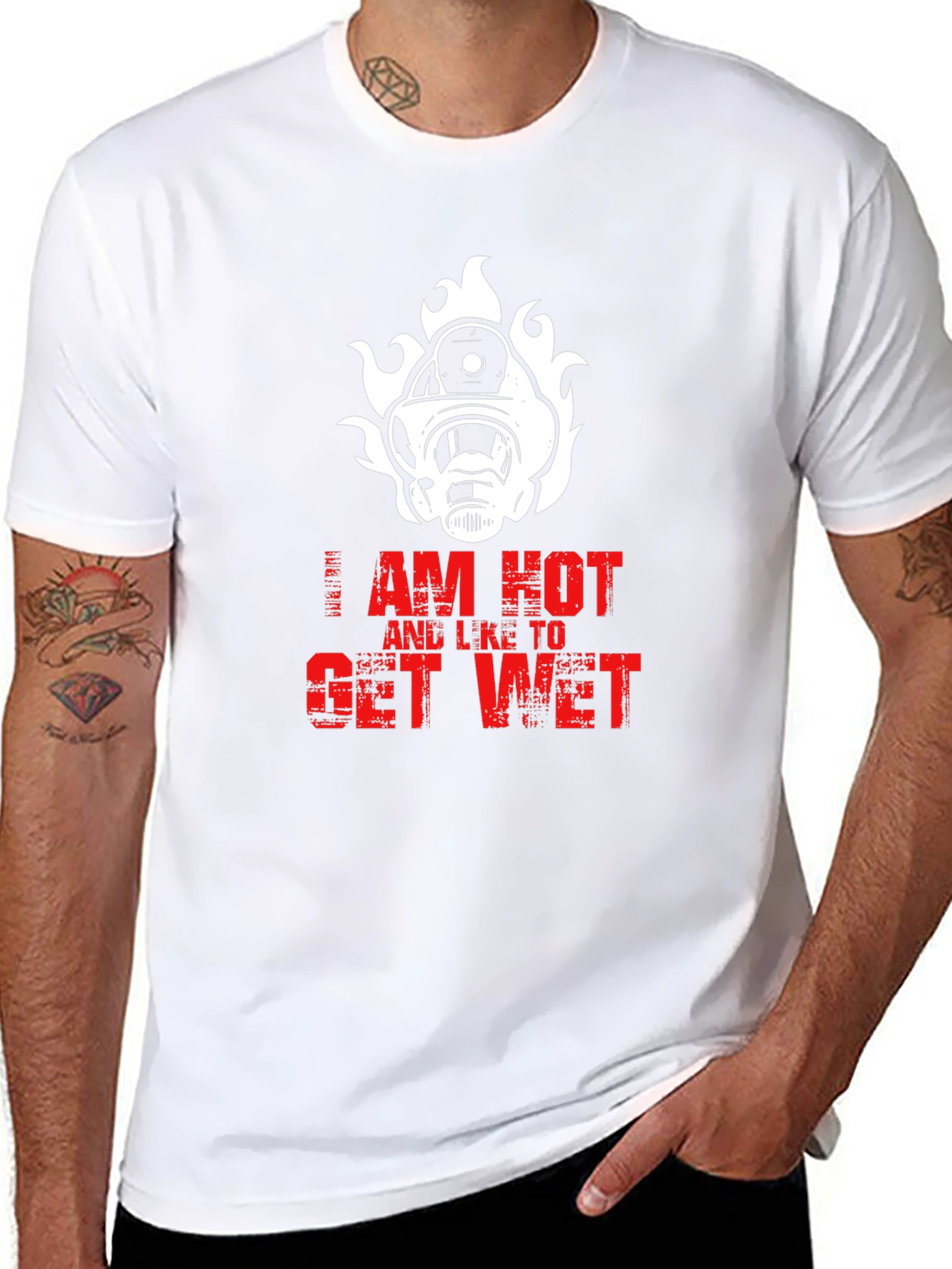 I Am Hot Firefighter T-Shirt