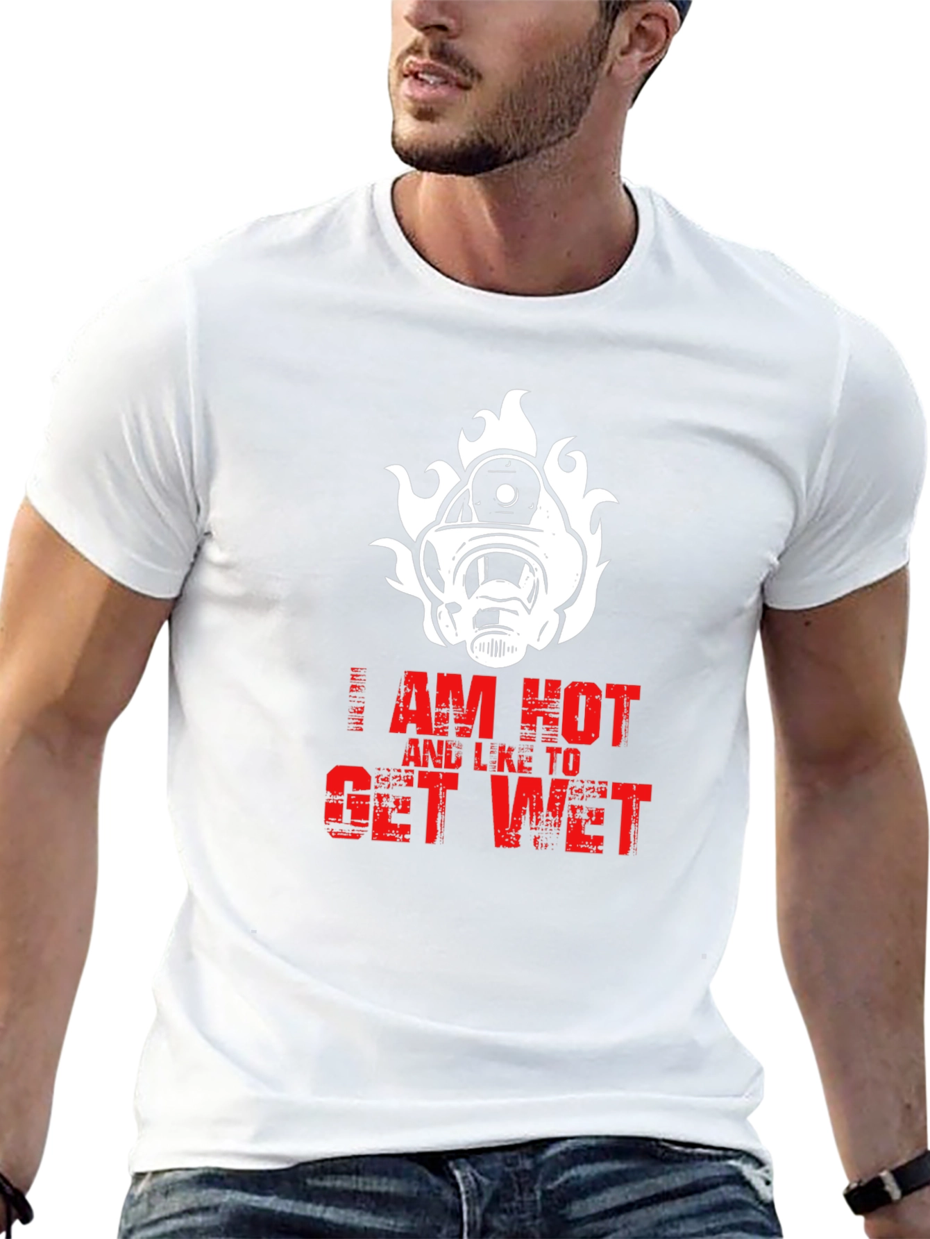 I Am Hot Firefighter T-Shirt