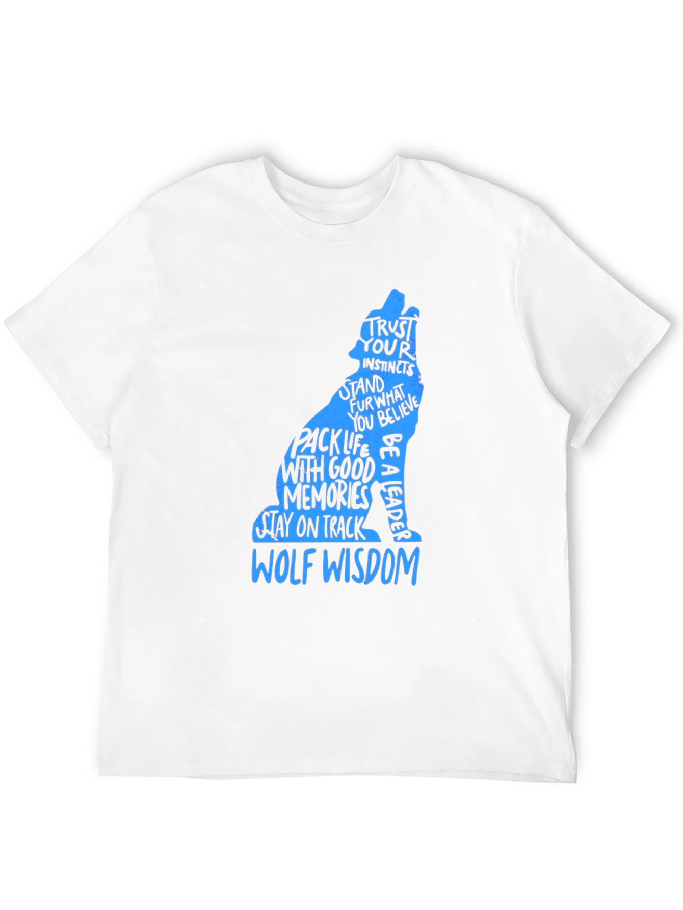 Wolf Wisdom Graphic Print T-Shirt