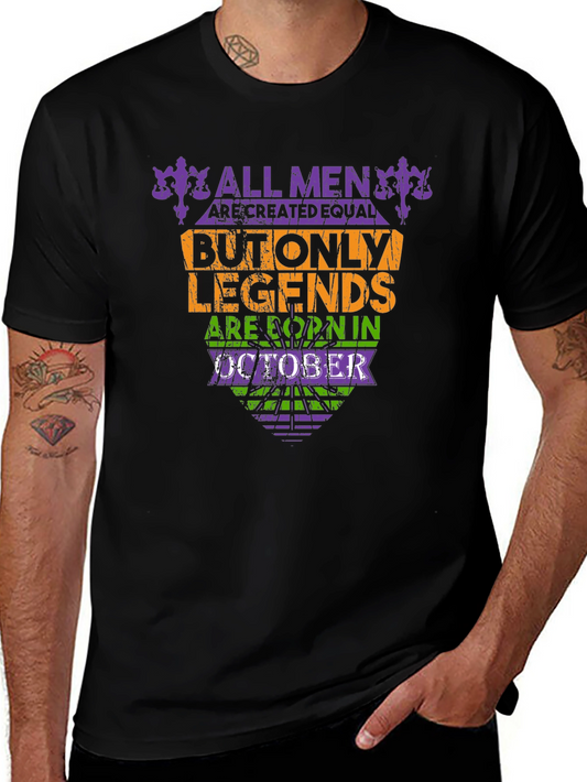 Legends Born in October Graphic T-Shirt