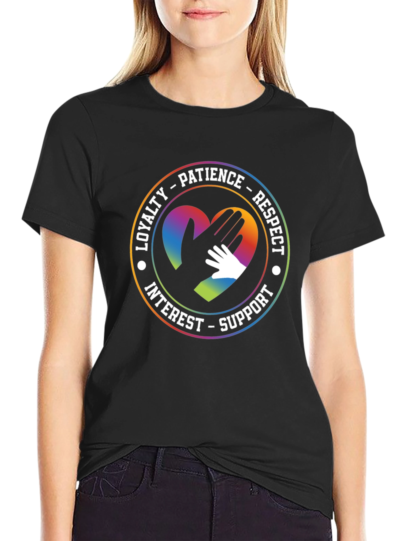 Heart Hands T-Shirt - Loyalty Patience Respect