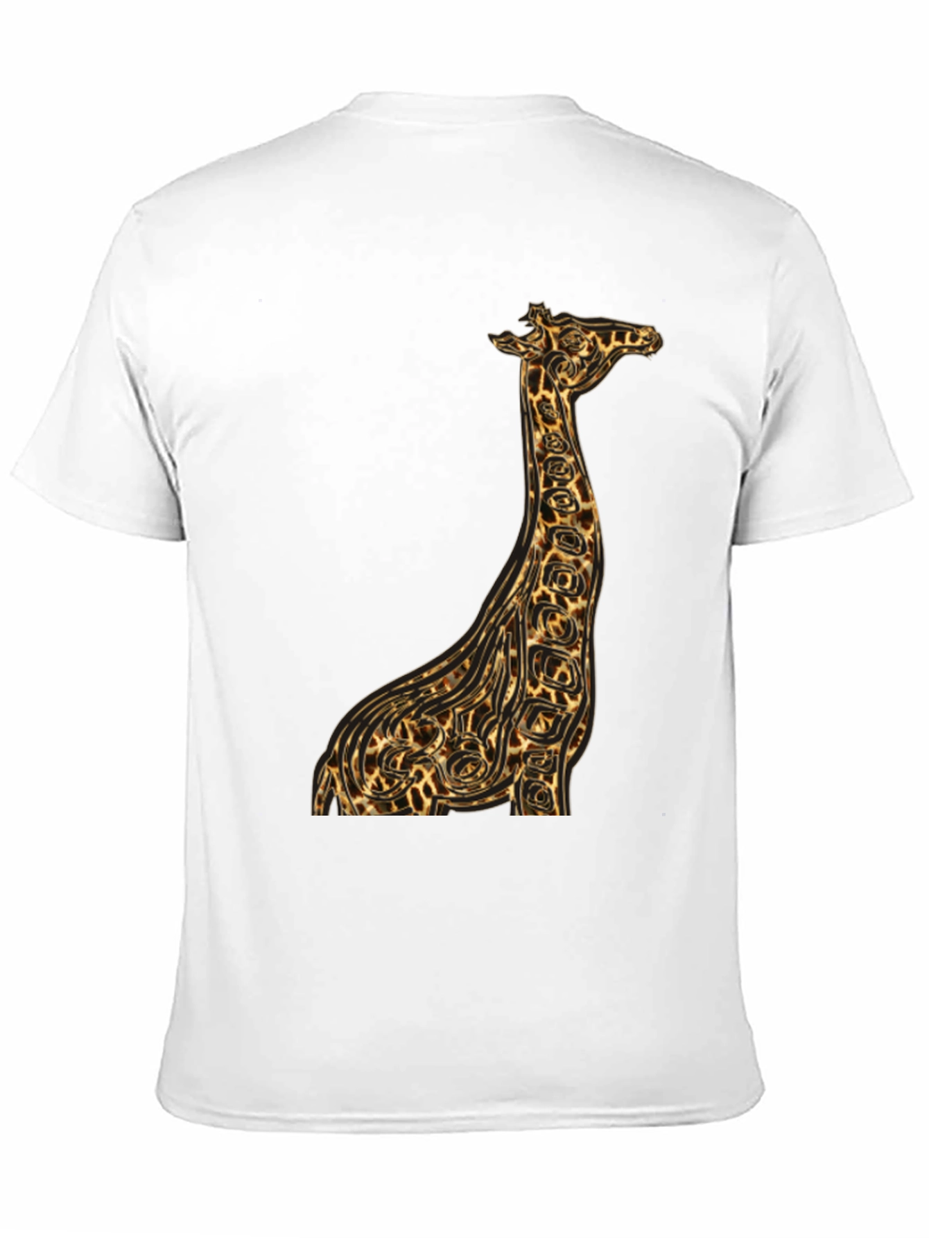 Giraffe Print Graphic Tee - Unique Animal Design