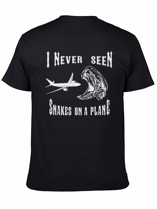 Snakes on a Plane Graphic T-Shirt - Novelty Tee