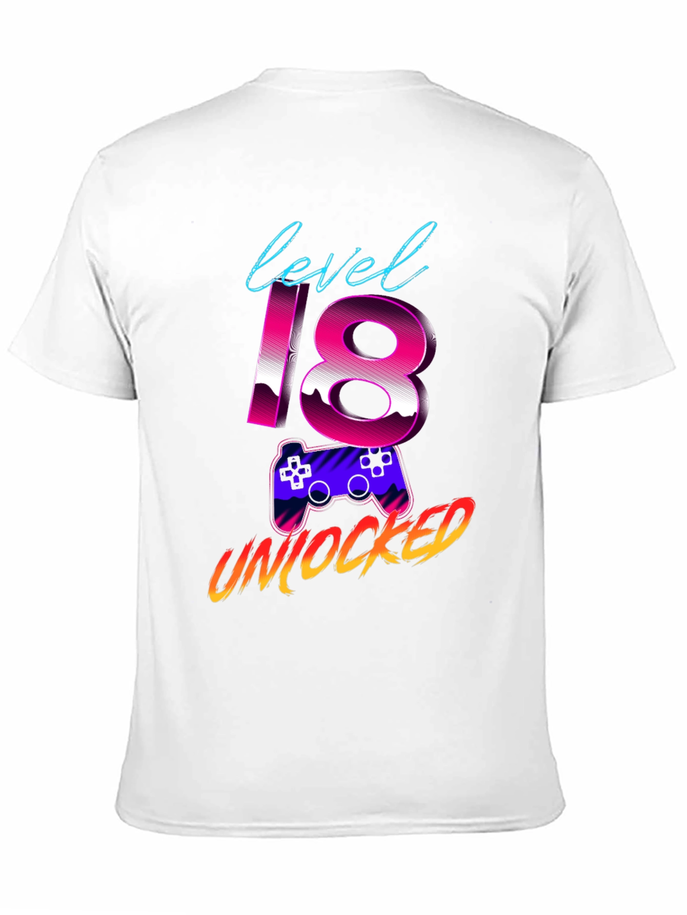Level 18 Unlocked Gaming Birthday T-Shirt