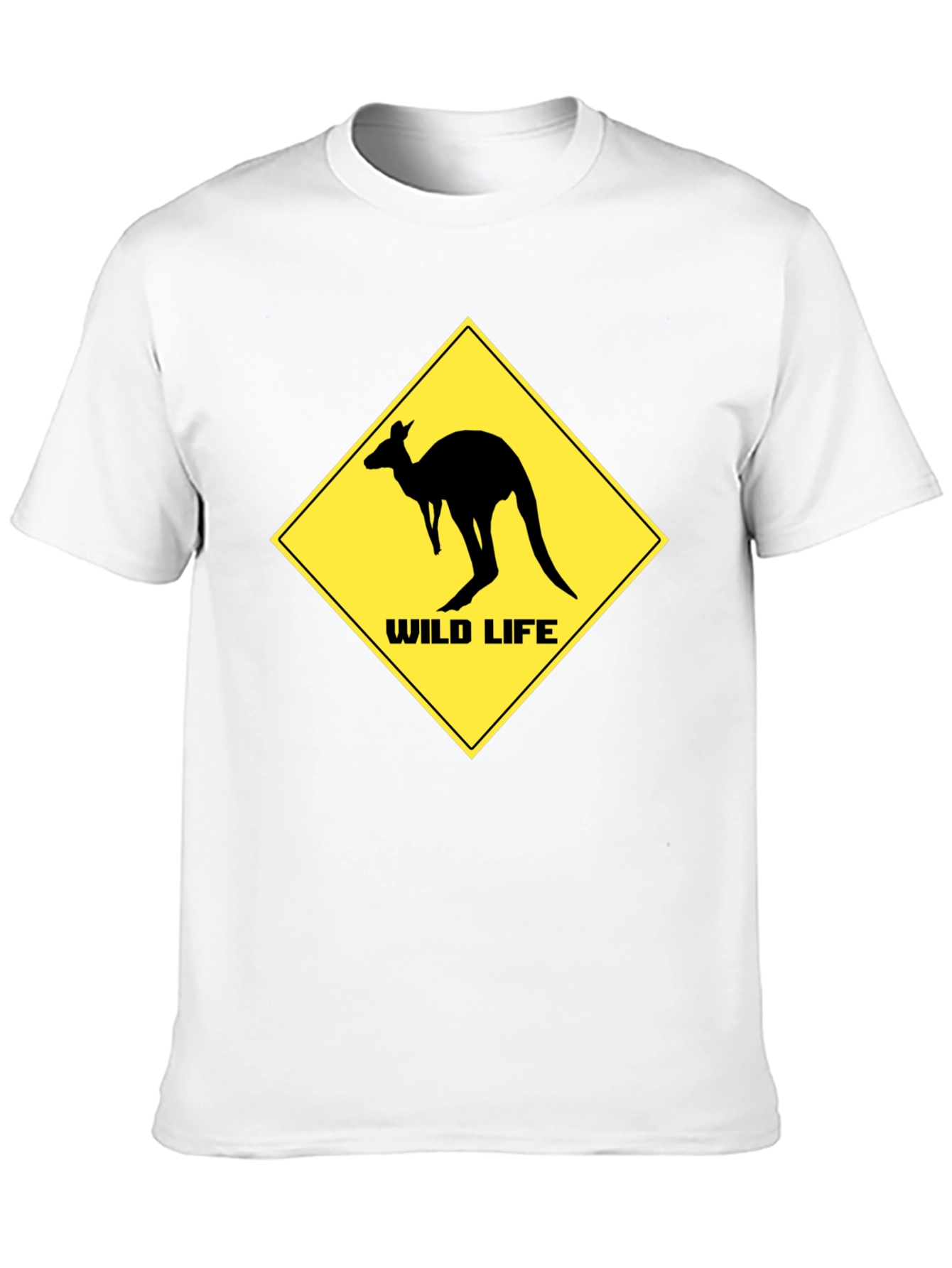 Wild Life Kangaroo Black T-Shirt