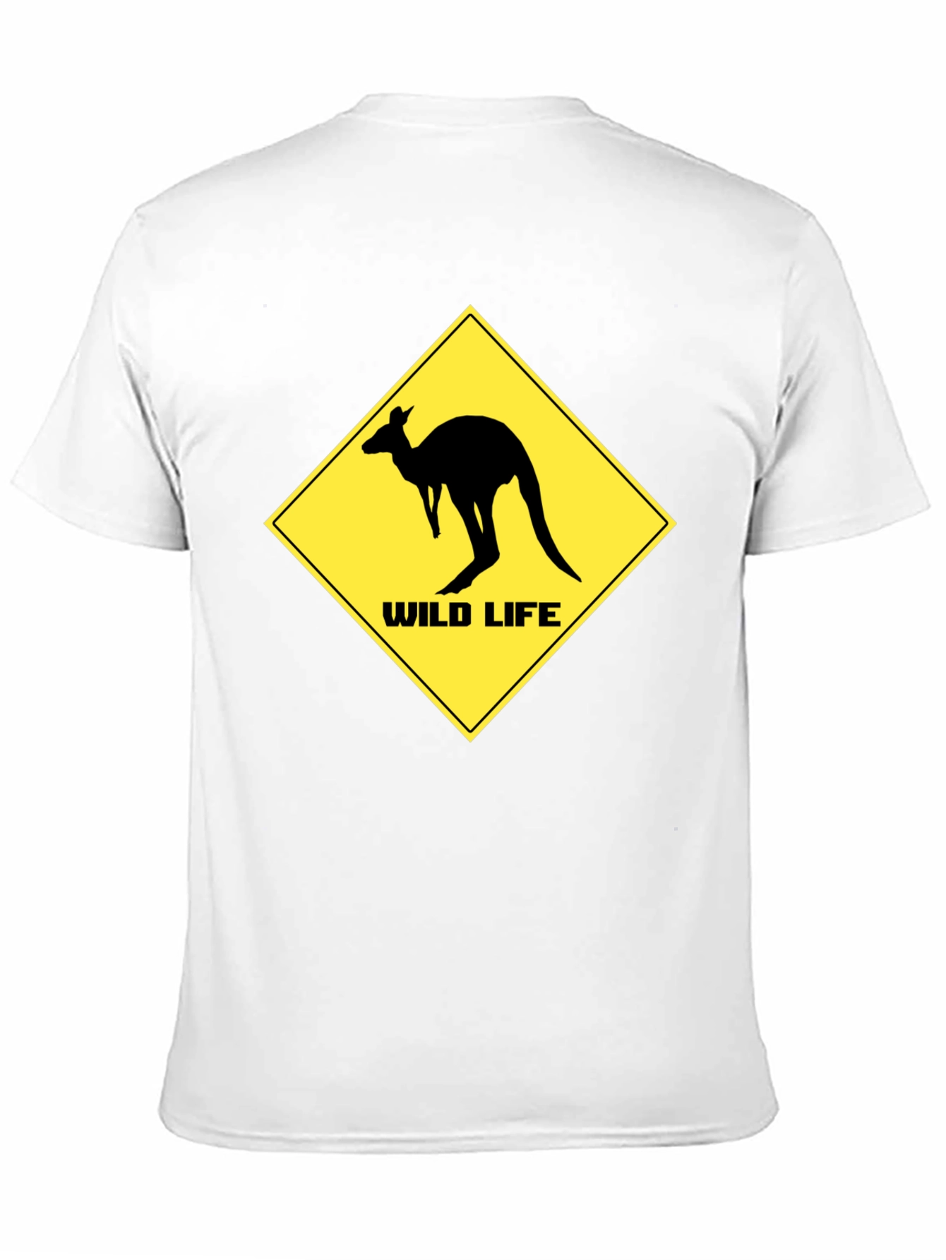 Wild Life Kangaroo Black T-Shirt