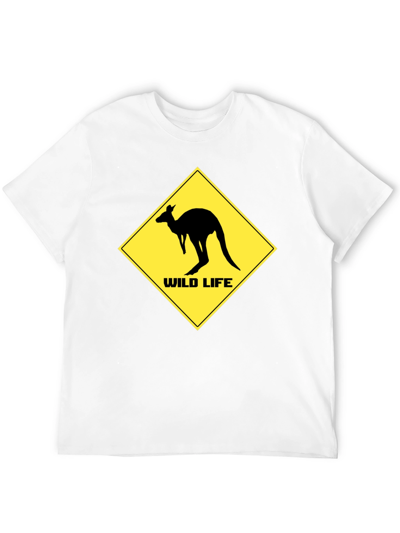 Wild Life Kangaroo Black T-Shirt