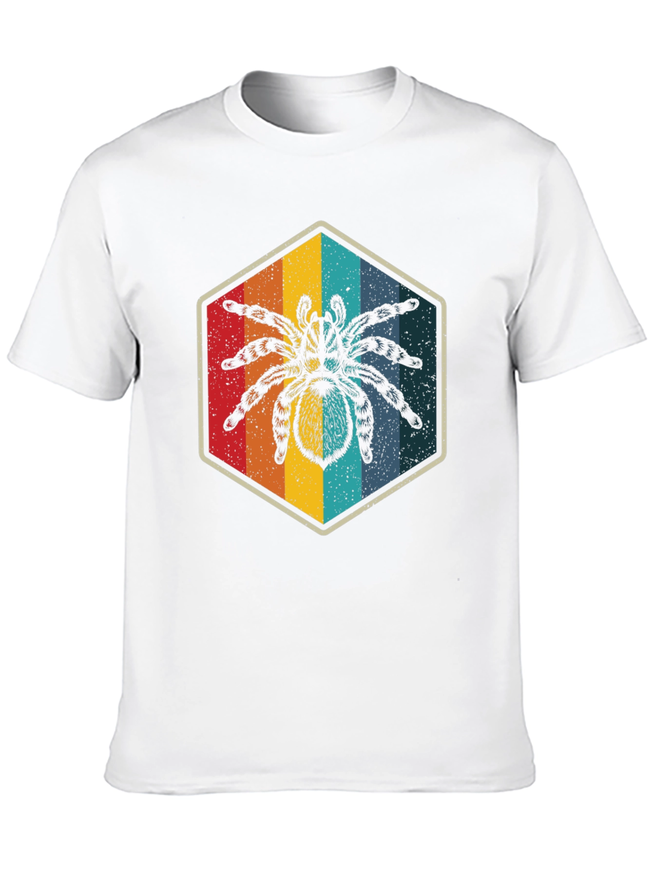 Retro Spider Graphic Tee - Soft Black Cotton