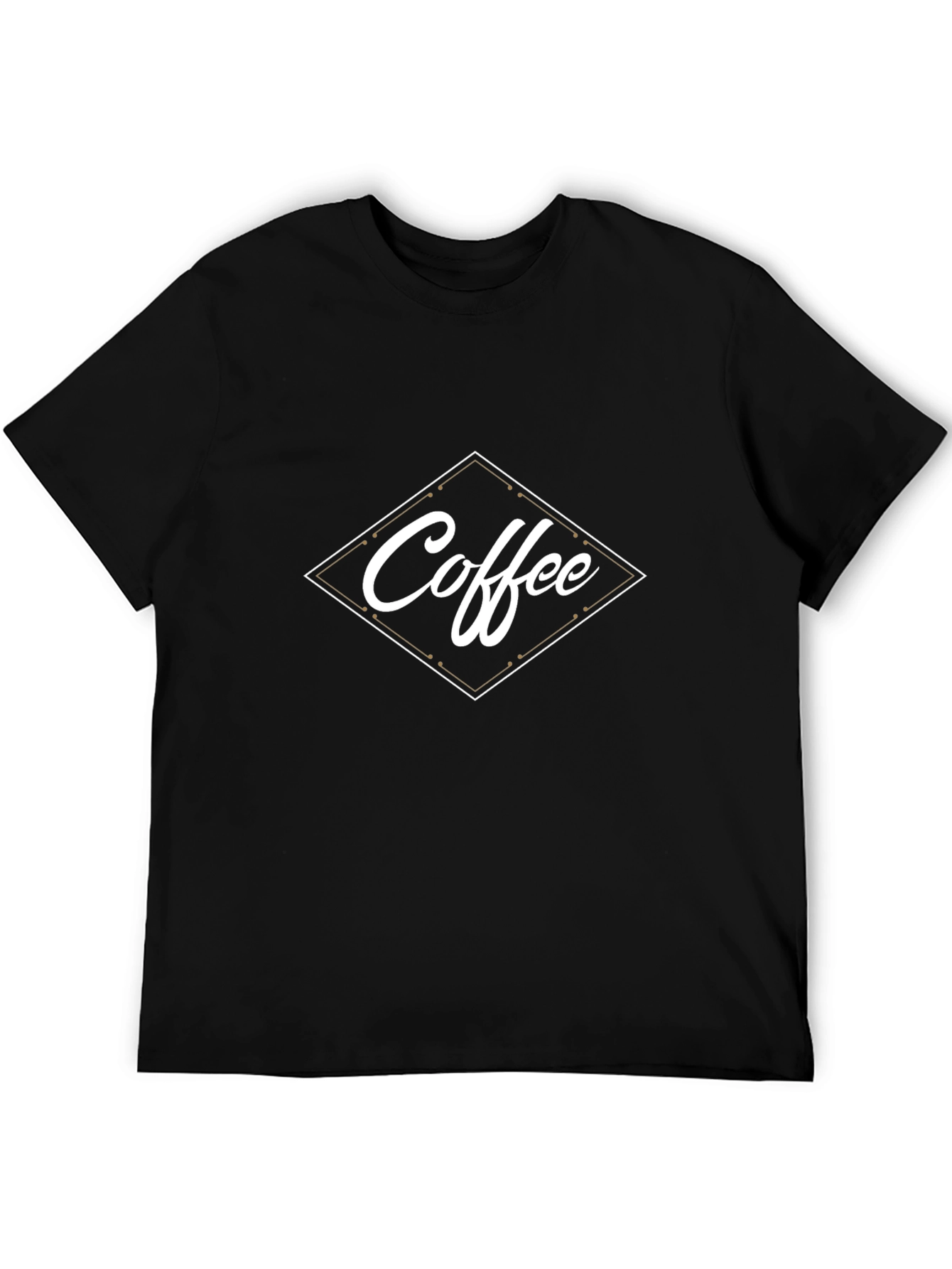 Coffee Graphic Black T-Shirt for Men