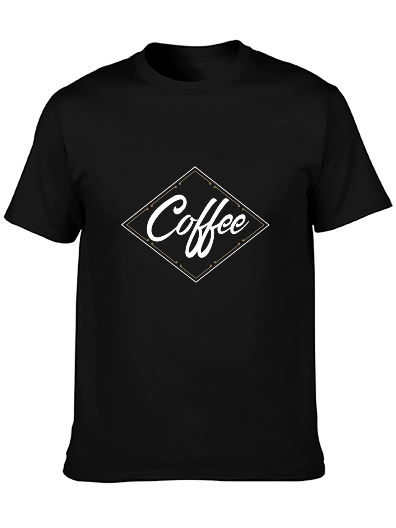 Coffee Graphic Black T-Shirt for Men