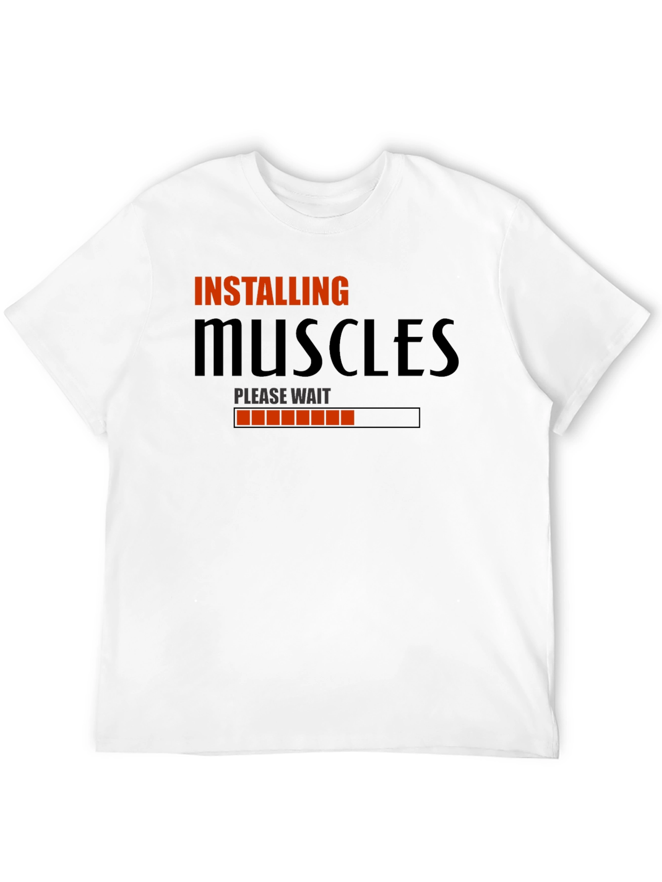 Installing Muscles T-Shirt - Funny Gym Workout Tee