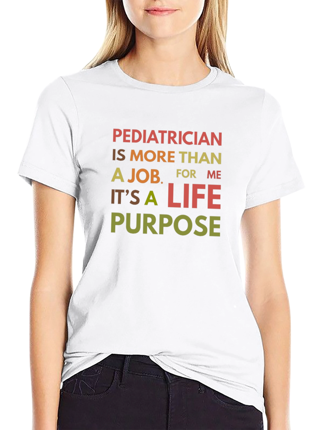 Pediatrician Life Purpose Graphic Tee