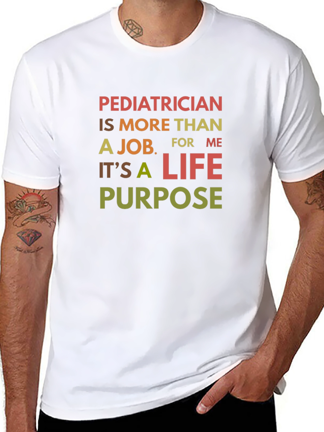 Pediatrician Life Purpose Graphic Tee