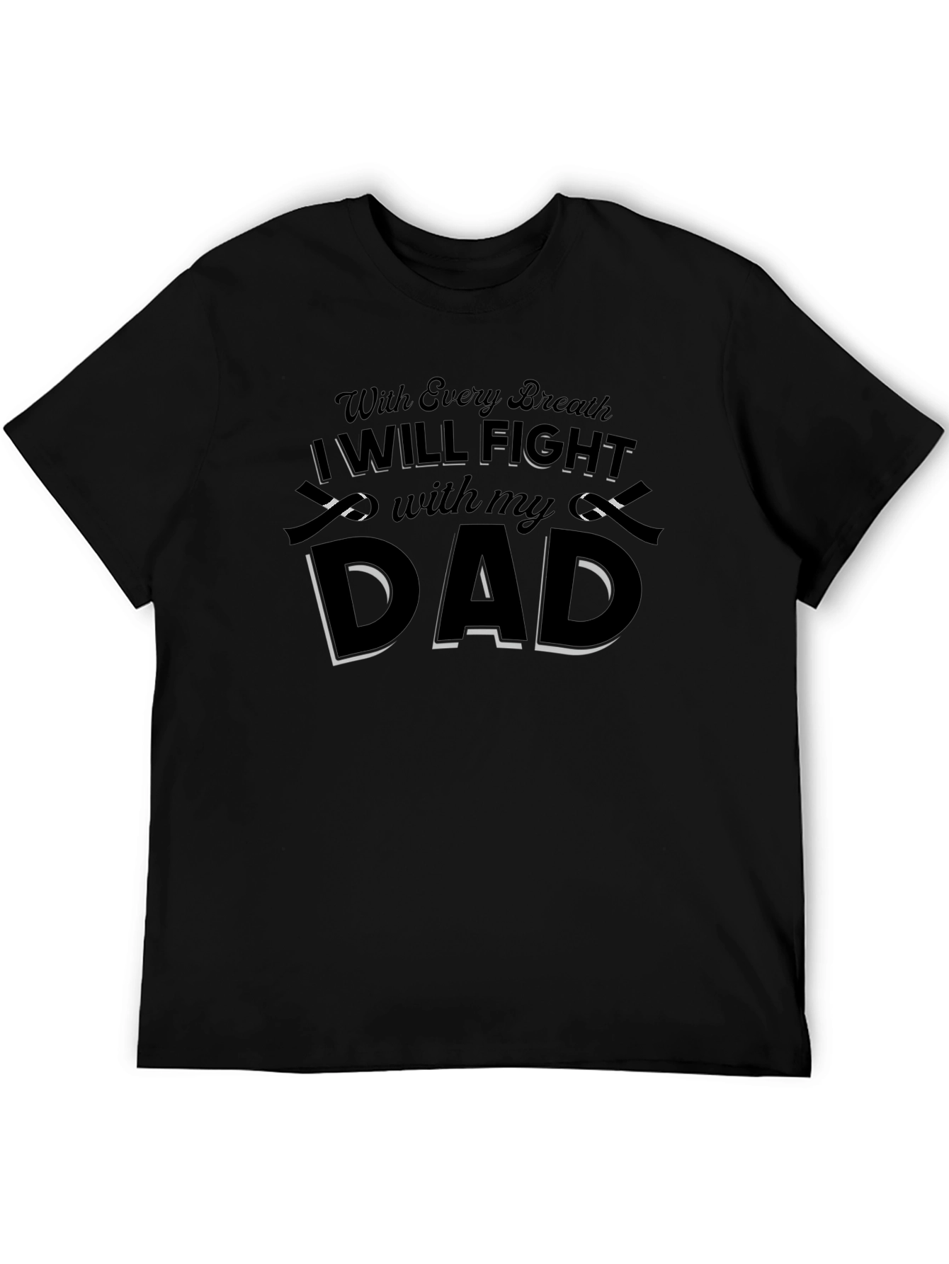 I Will Fight With My Dad T-Shirt - Black