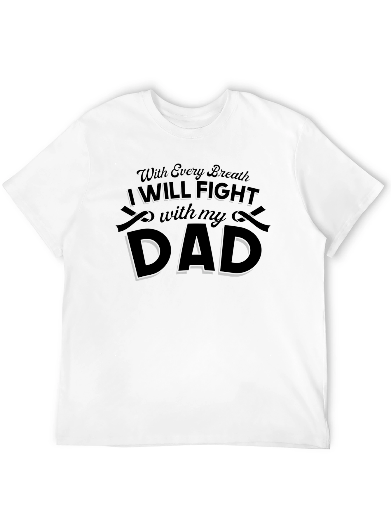 I Will Fight With My Dad T-Shirt - Black