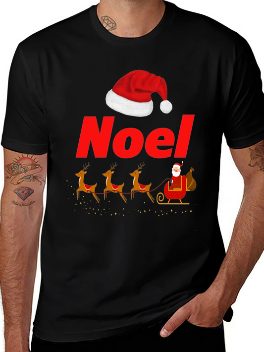 Noel Santas Sleigh Graphic T-Shirt