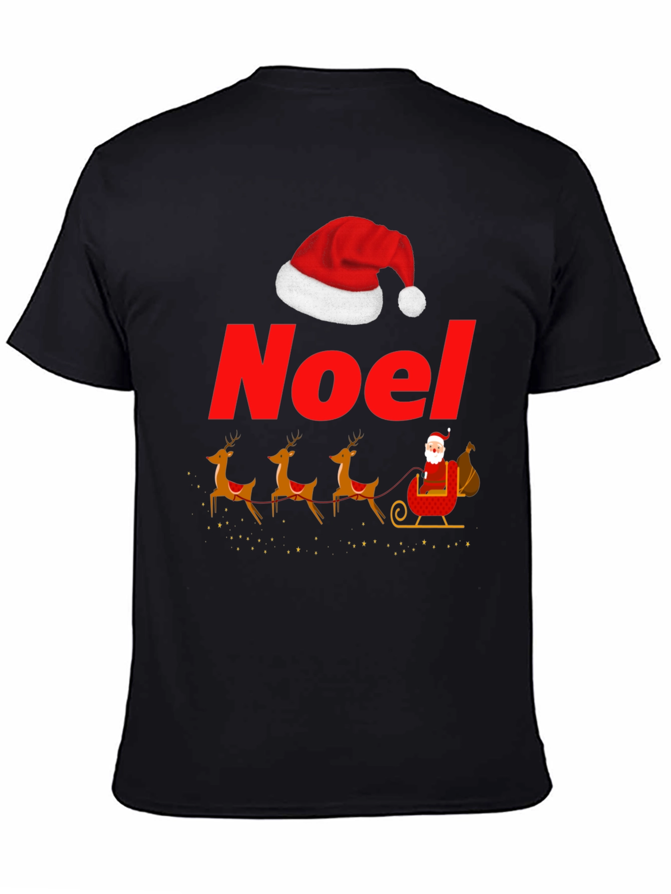 Noel Santas Sleigh Graphic T-Shirt