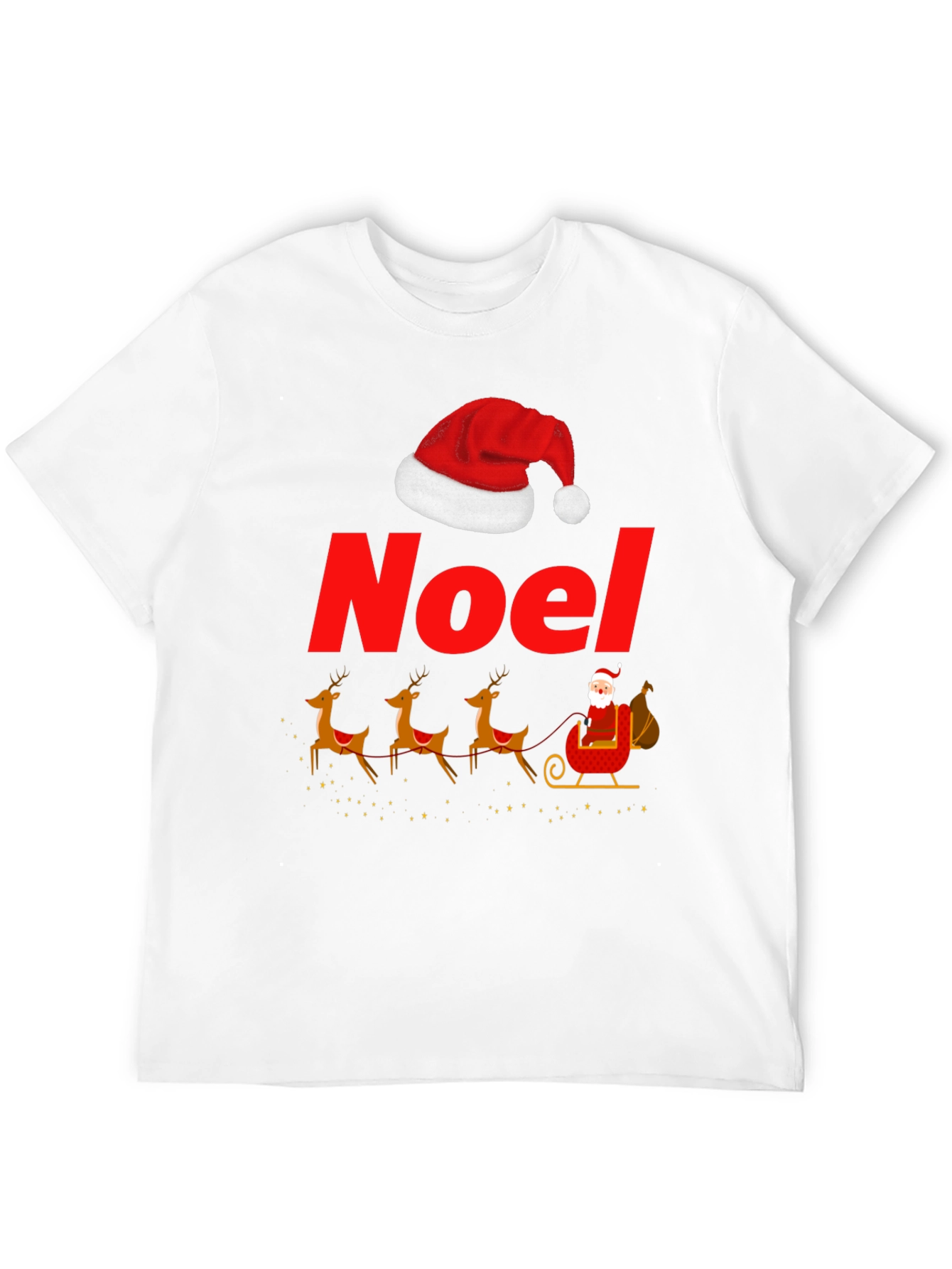 Noel Santas Sleigh Graphic T-Shirt