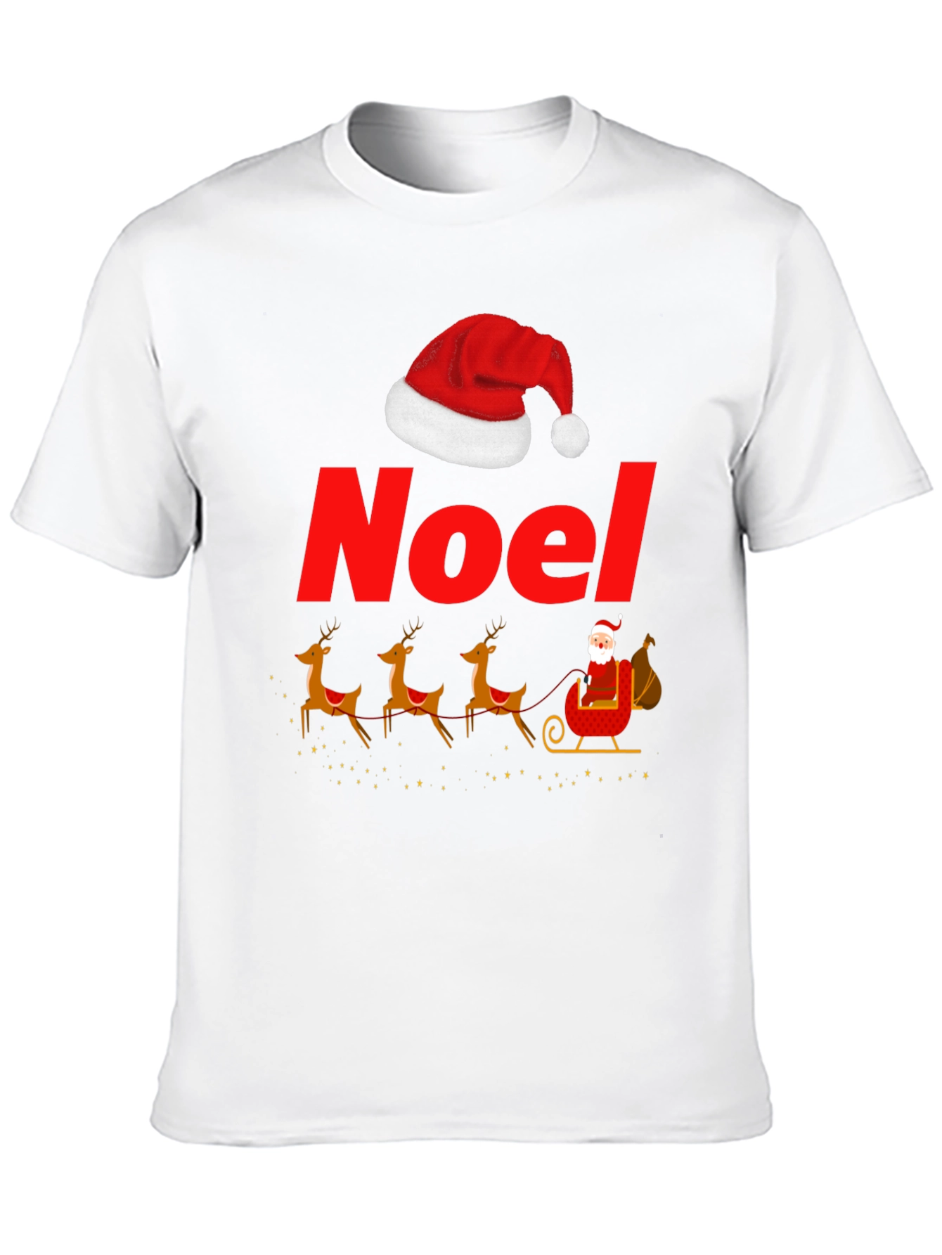 Noel Santas Sleigh Graphic T-Shirt