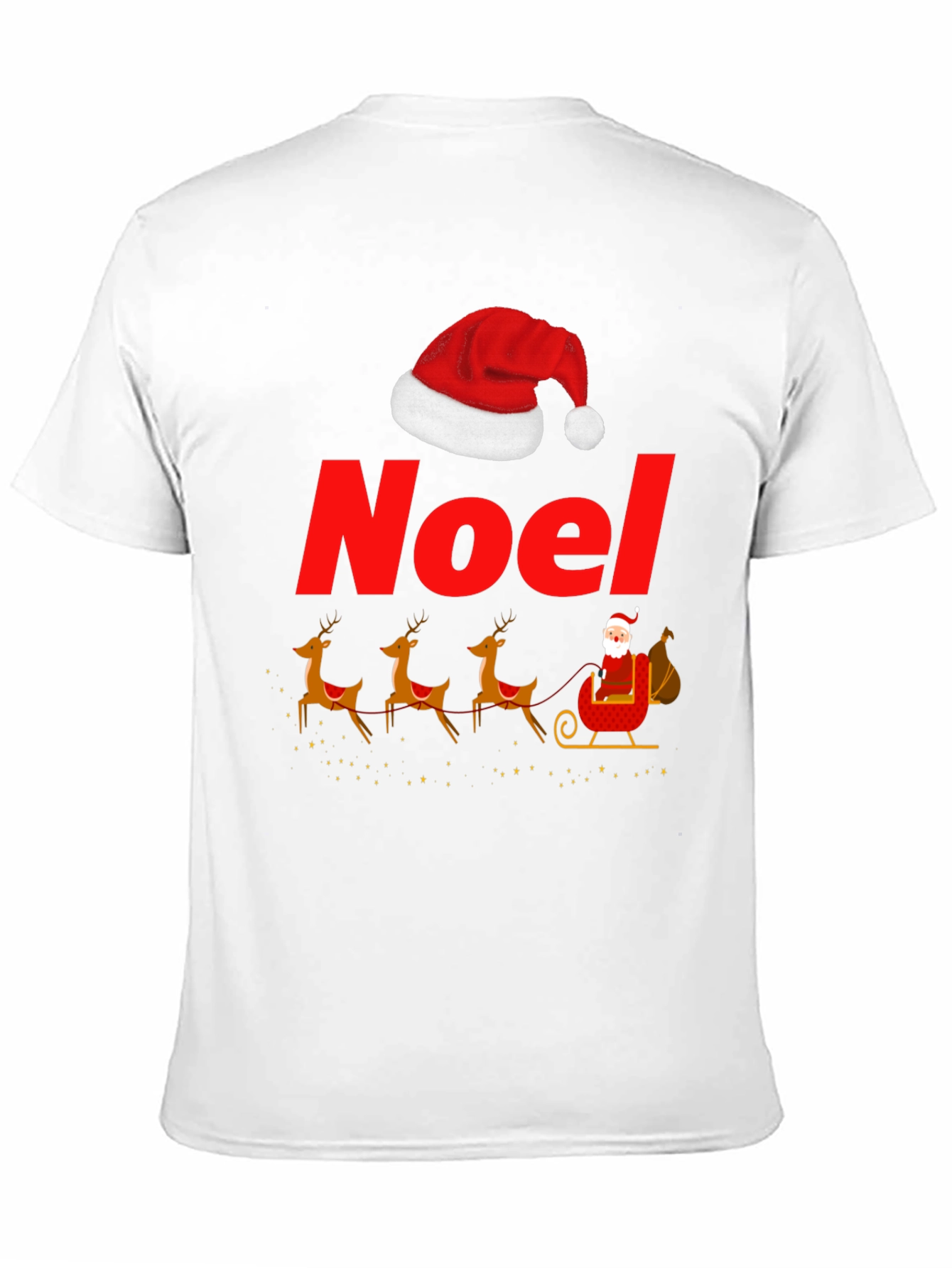 Noel Santas Sleigh Graphic T-Shirt