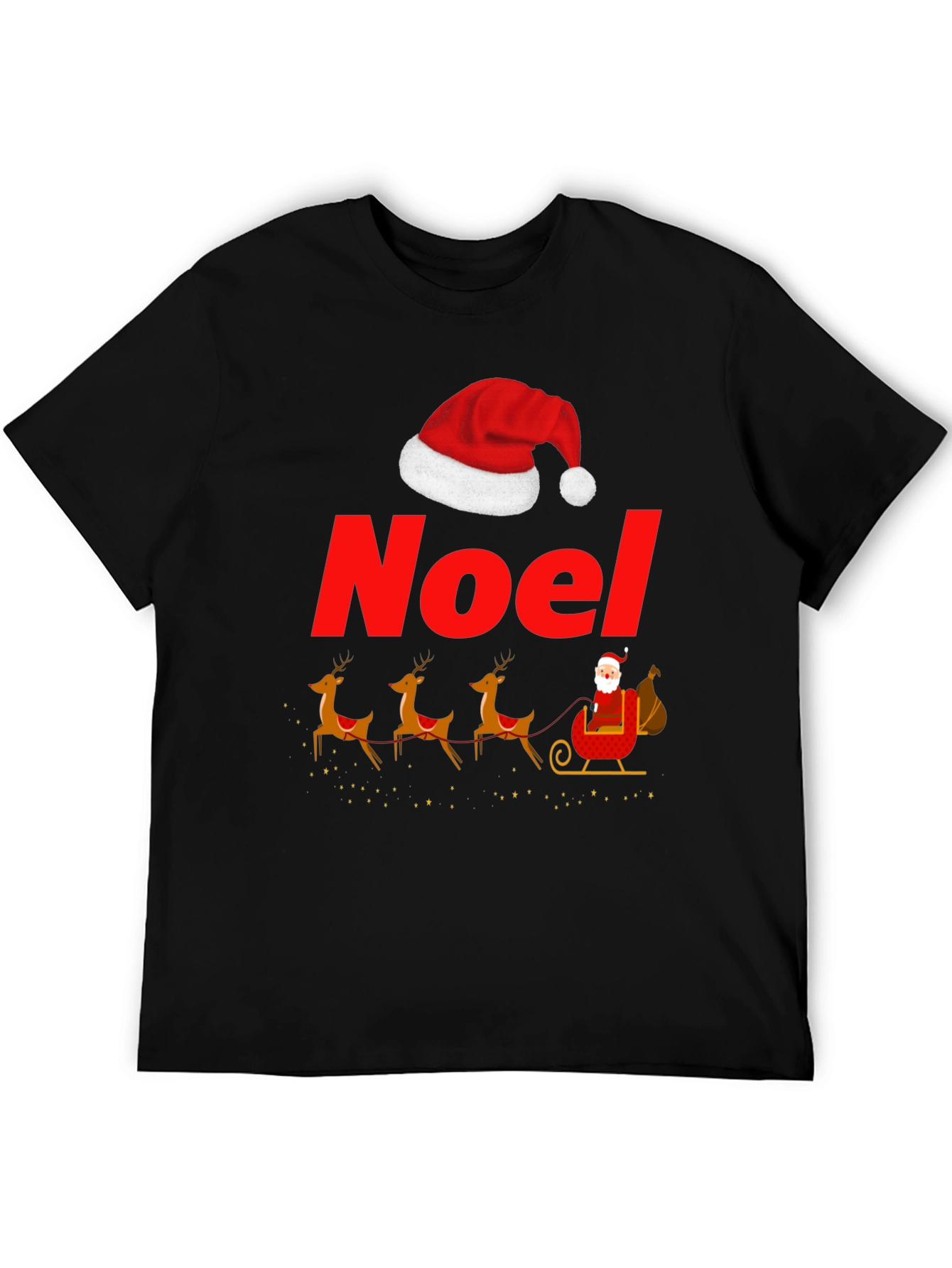 Noel Santas Sleigh Graphic T-Shirt