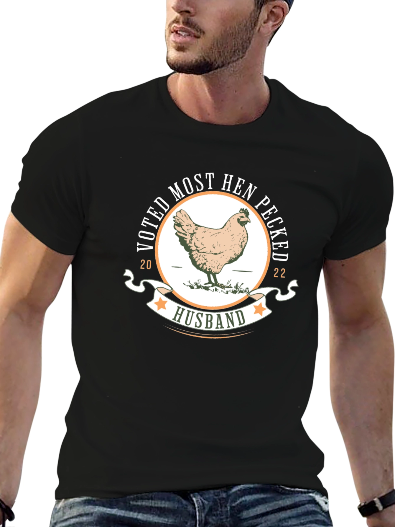 Voted Most Hen Pecked Husband Graphic Tee