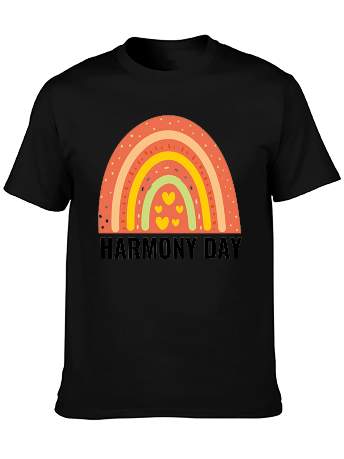 Harmony Day Rainbow Heart Tee
