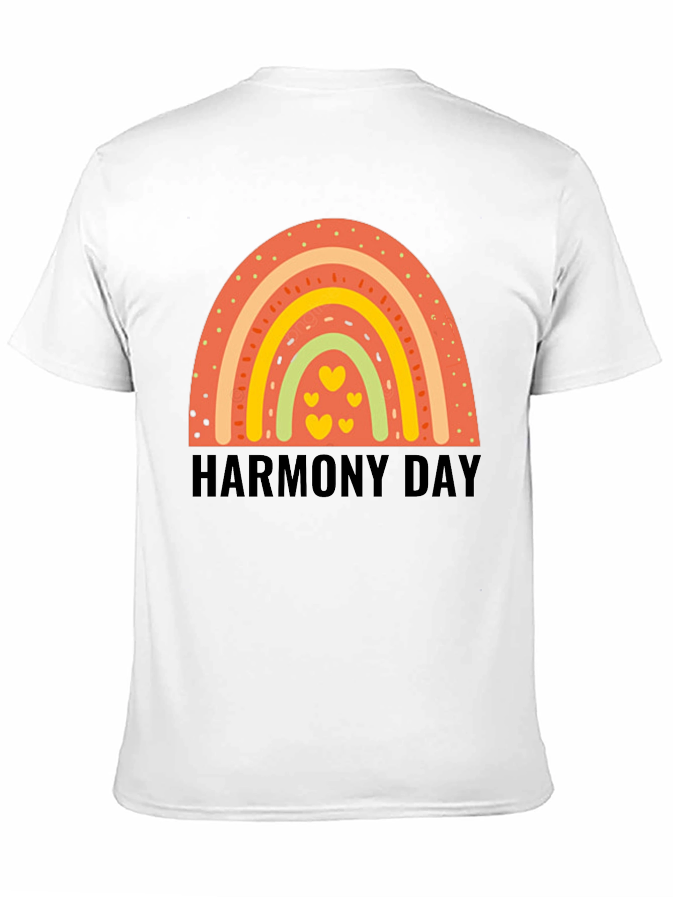 Harmony Day Rainbow Heart Tee