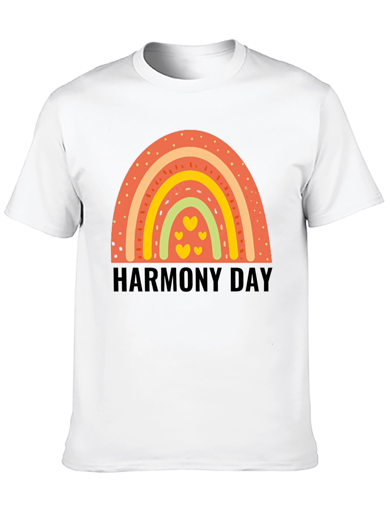 Harmony Day Rainbow Heart Tee