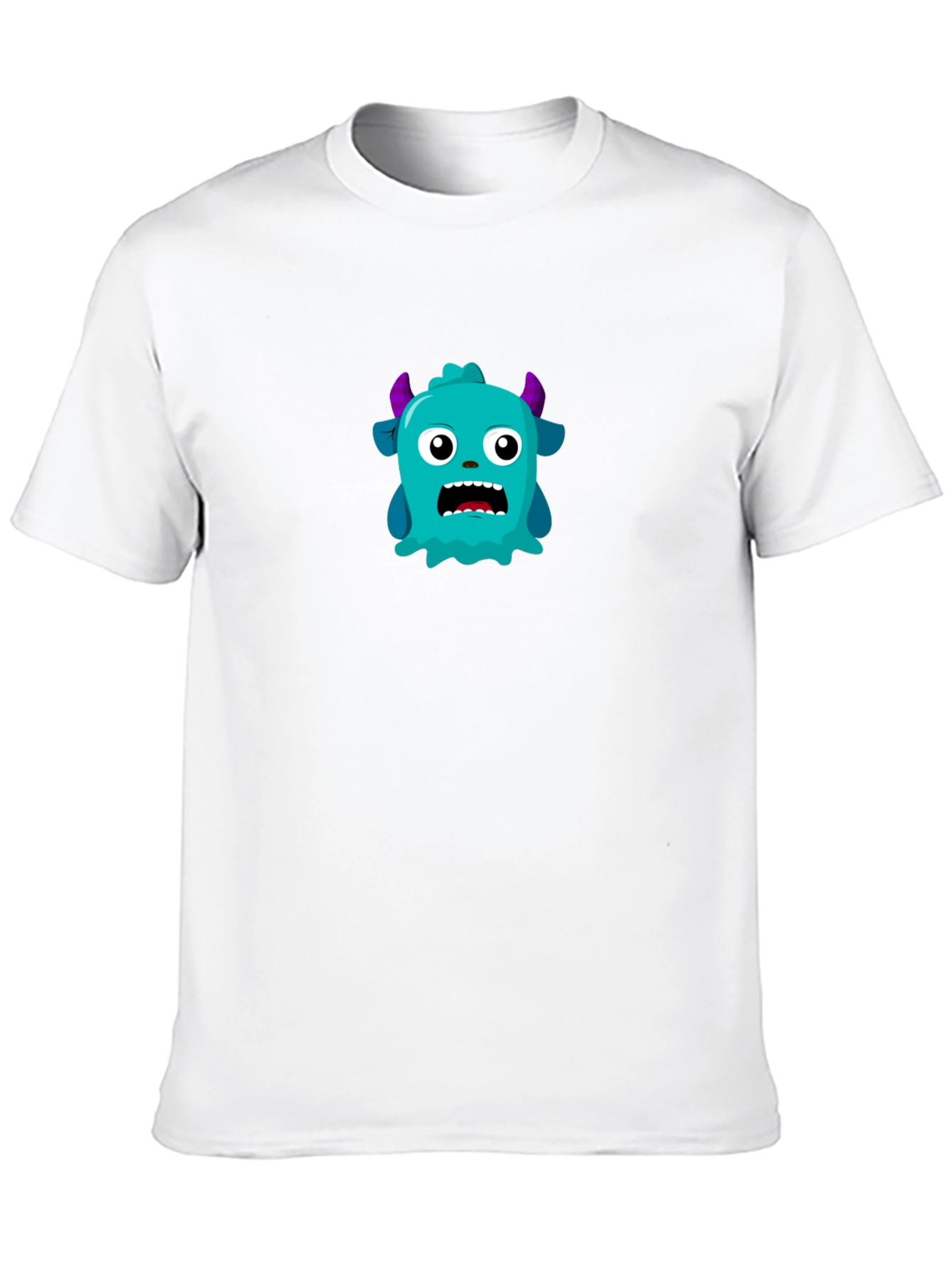 Monster Graphic Tee - Mens Black Crew Neck T-Shirt