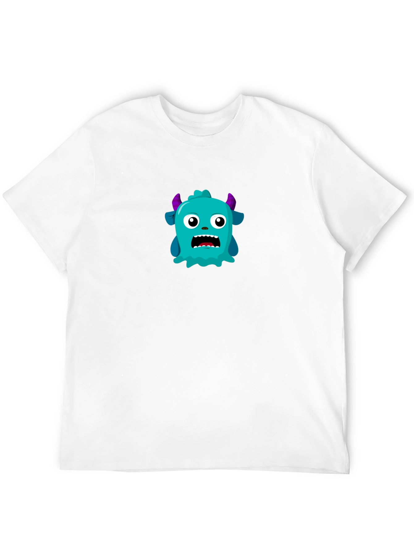 Monster Graphic Tee - Mens Black Crew Neck T-Shirt