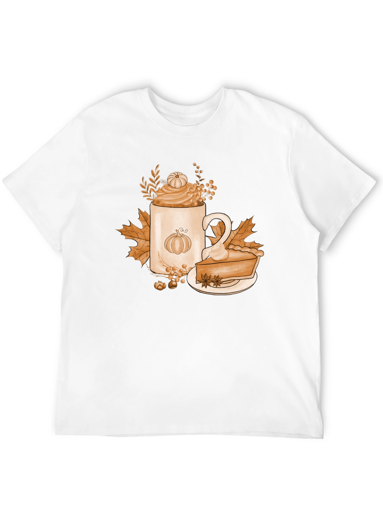 Pumpkin Spice T-Shirt Fall Coffee Latte Pie Tee