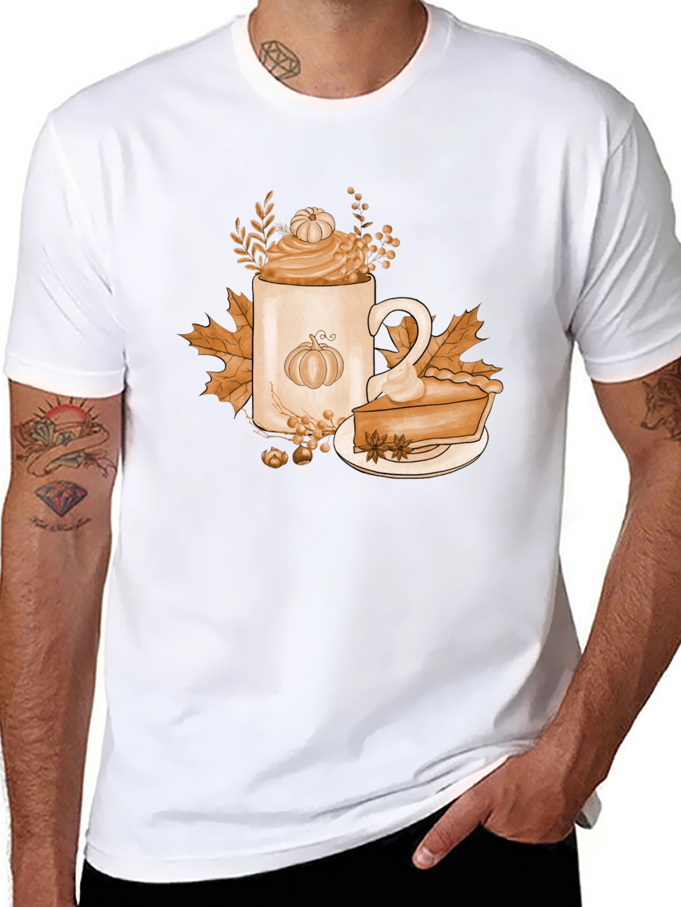 Pumpkin Spice T-Shirt Fall Coffee Latte Pie Tee