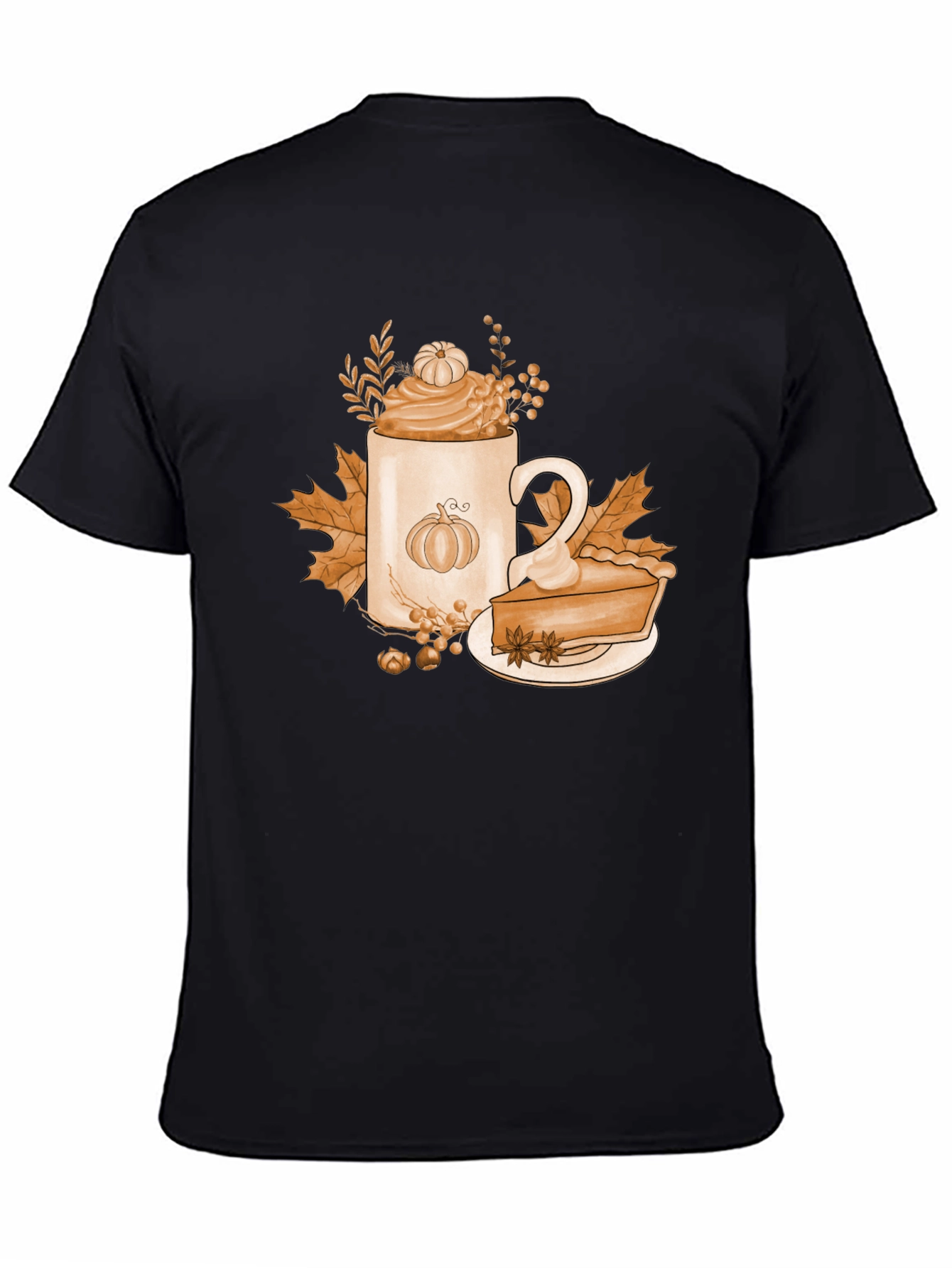 Pumpkin Spice T-Shirt Fall Coffee Latte Pie Tee